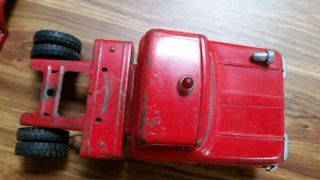 Vintage 1960 ' s Tonka Hydraulic Aerial Ladder TFD Red Fire Engine Truck No.  5 3