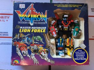 Voltron Wep Motorized Lion Force,  1984 Ljn W/ Box,  Instructions