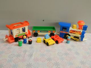 Vintage 1988 Fisher - Price Little People 2581 Express Train - Complete (boxr)