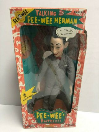 Vintage 1987 Matchbox Talking Pee Wee Herman Doll Pull String & Voice