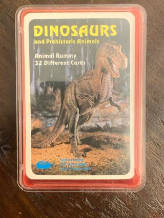 Vintage Dinosaurs Prehistoric Animals Rummy Cards Game Safari Limited Fx Schmid