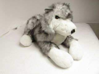 Folkmanis Husky Dog Wolf Large Full Body Hand Puppet 20 Inch Long