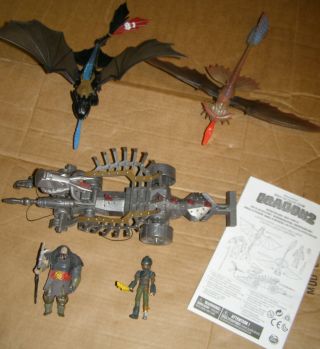How To Train Your Dragon 2 Power Attack Set With Vehicle Figures,  Instructions