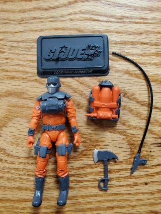 Gi Joe 2008 25th Anniversary Barbecue Figure (loose) Complete With File Card