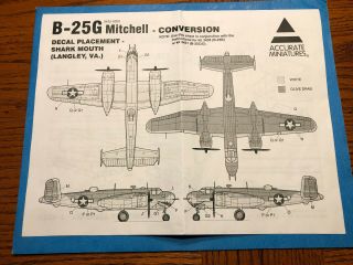 Accurate Miniatures B - 25g Conversion