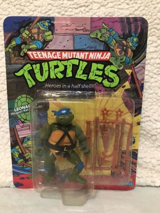 1988 Leonardo 10 Back Teenage Mutant Ninja Turtles Action Figure Tmnt Vintage