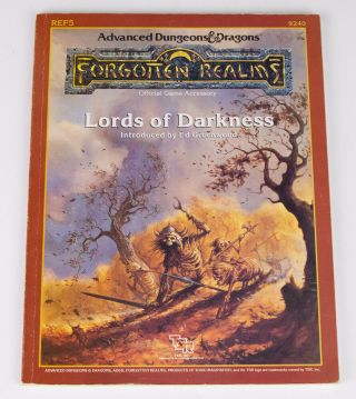 Ad&d Advanced Dungeons & Dragons Forgotten Realms Lords Of Darkness Ref5 9240
