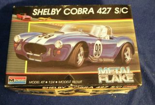 Monogram Shelby Cobra 427 S/c Metal Flake 1/24 Scale 2764 Nib