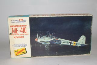 The Lindberg Line Messerschmitt Me - 410 Wwii German Fighter,  1:72 Scale,  Boxed