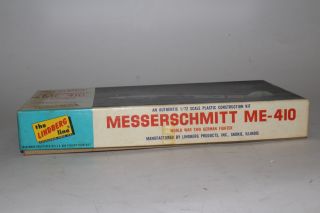 THE LINDBERG LINE MESSERSCHMITT ME - 410 WWII GERMAN FIGHTER,  1:72 SCALE,  BOXED 2
