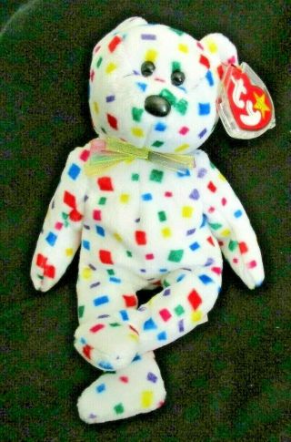 Ty Beanie Baby Ty 2k Bear Dob January 1,  2000 Mwmt