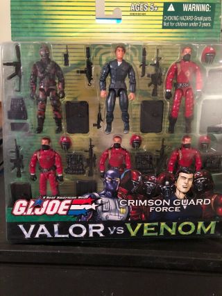 Gi Joe Valor Vs Venom Crimson Guard Force Mib