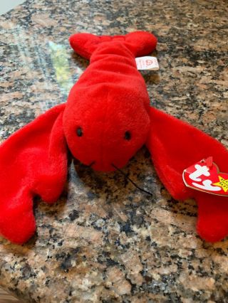 Ty Beanie Baby Pincher Red Lobster 1993 With Tag