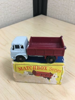 Matchbox Lesney 3 Bedford Tipper Truck In Obox