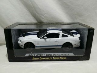 Shelby Collectibles 2013 Ford Shelby Mustang Gt 500 White 1:18 Scale Diecast Car