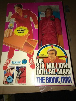 Vintage 1977 Kenner Toys The Six Million Dollar Man Figurine Steve Austin