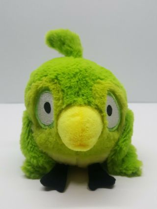 Rare Angry Birds Rio Caged Green Bird 5 " Plush (non Sound Version)