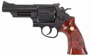 Crown Model Hop - Up Gas Revolver No.  1 S&w M29 4 Inch Gas Gun From Japan