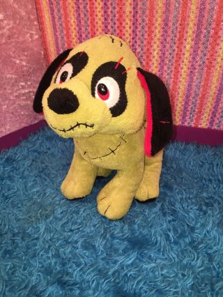 Vguc - Htf - Rare - 10” Ganz Webkinz Zombie Pup Green Puppy Dog Plush Only No Code