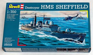 Revell 1/700 Hms Sheffield Destroyer Model Kit