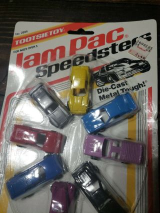 1988 Tootsie Toy Jam Pac Speedsters Package No.  2896b Vintage