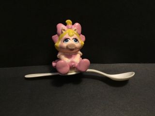1989 Muppet Babies Miss Piggy Baby Spoon Vintage Rare