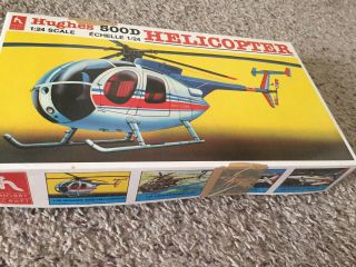 Hobby Craft 1/24 Hughes 500d Helicopter - Vintage Model Kit