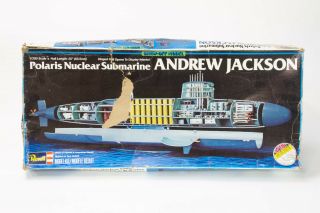 Revell,  Andrew Jackson Polaris Nuclear Submarine Model,  1/200,  Show - Off Model