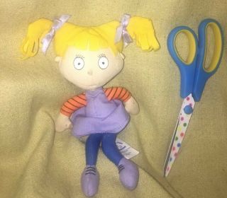 1997 Rare Applause Nickelodeon Rugrats Angelica Toy Plush 8”