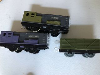 Dodge & Splatter And Open Car Thomas & Friends Trackmaster Motorized 3