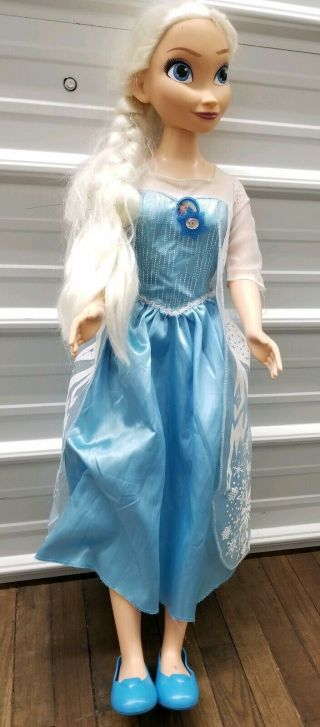 Disney Frozen Princess Elsa Doll “my Size Big Large Doll” 38 Inches Tall