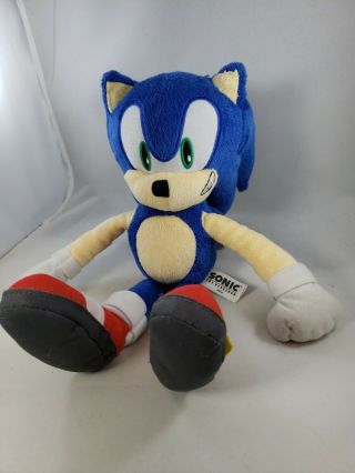 RARE 20th Anniversary SEGA Sonic The Hedgehog Plush Toy Modern Jazwares 14 