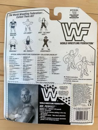VINTAGE 1993 WWF Wrestling MR.  PERFECT Curt Hennig Action Figure Hasbro WWE Red 2