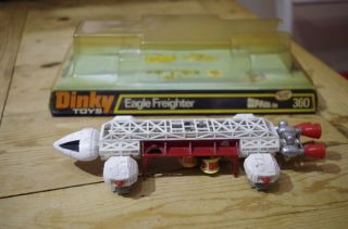 Dinky Space 1999 Eagle Transporter White Vintage No 360 Gerry Anderson Boxed