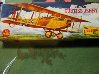 The Lindberg Line Jn - 4d Curtiss Jenny 1:4 Scale Model Kit 534:98