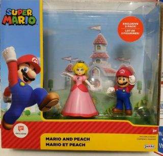 Jakks World Of Nintendo Mario & Peach Walgreens Exclusive 2 - Pack Mario