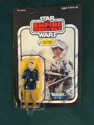 Vintage Kenner 1980 Star Wars Empire Strikes Back Han Solo Hoth Moc Unpunched