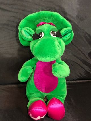 Baby Bop By Lyons Group 1992 14 " Plush Stuffed Animal Toy Barney Tv Dinosaur