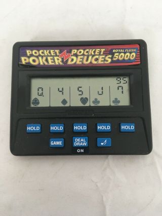 Radica Pocket Poker Deuces Royal Flush 5000 Game Model 1314