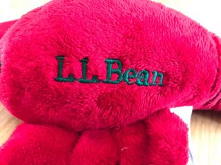 L.  L.  Bean Lobster Plush Toy Red Stuffed Animal - Valentine ' s Day Gift 3