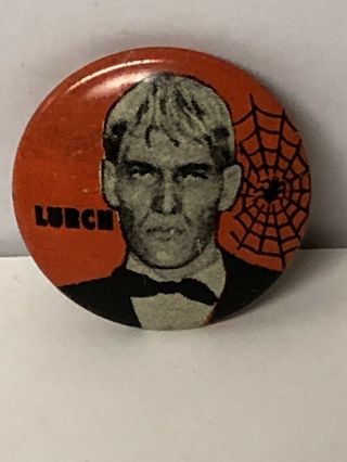 1964 Addams Family Lurch Pin Back