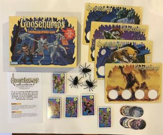 1995 Goosebumps Shrieks And Spiders Board Game Parker Brothers Euc 100 Complete