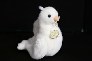 Gund 1989 Vintage White Dove Pigeon Bird Plush Toy Doll