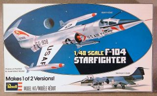 Revell 1/48 F - 104 Starfighter Vintage Plastic Model Kit