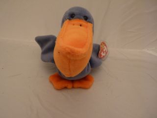 1996 Ty Beanie Babies Scoop The Pelican W/tags (9 Inch)