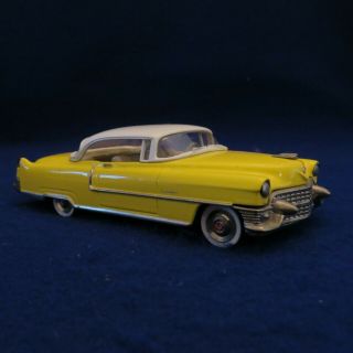 Usa Models 1:43 1955 Cadillac Coupe De Ville Yellow & White 6/7 Rare C - 8