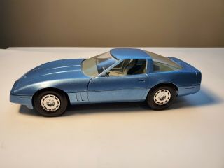 1985 Chevrolet Corvette Model Car Blue 1/25 Scale Dealer Promo Amt