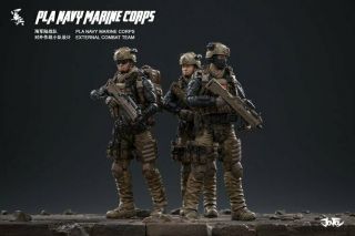 Joytoy 1/18 Pla Navy Marine Corps External Combat Team Action Figure Set Of 3