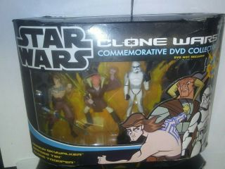 Star Wars Clone Wars Commemorative DVD 3 - PACK 1 & 2 Hasbro 2005 Wal - Mart Excl. 2