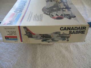 1979 Monogram Model 5417 Canadair Sabre Fighter 1/48 Scale